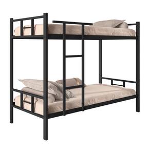 Beliche Tubular Madri Solteiro - Preto Fosco | Para Colchão 0,88m