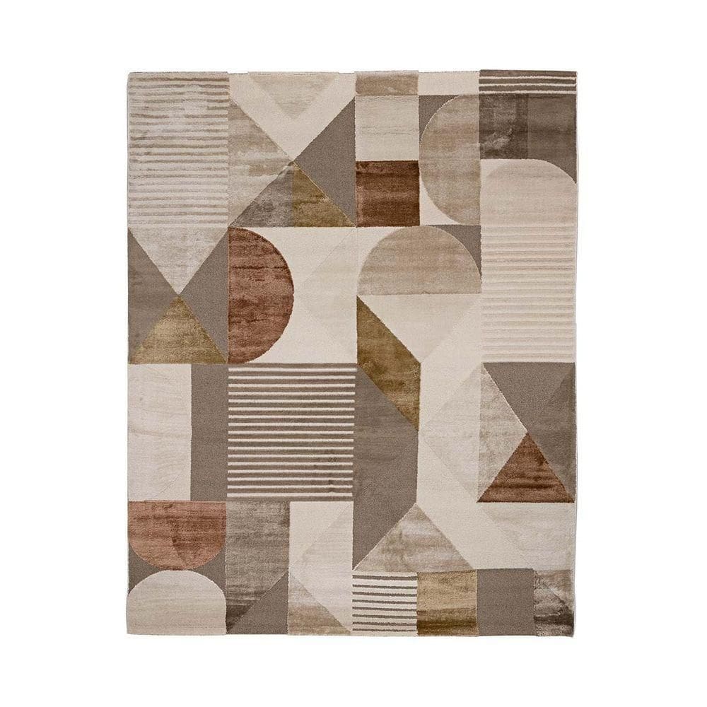 Tapete Sala Turco Milano 03 Bege-cinza 1,40x2,00m Edantex