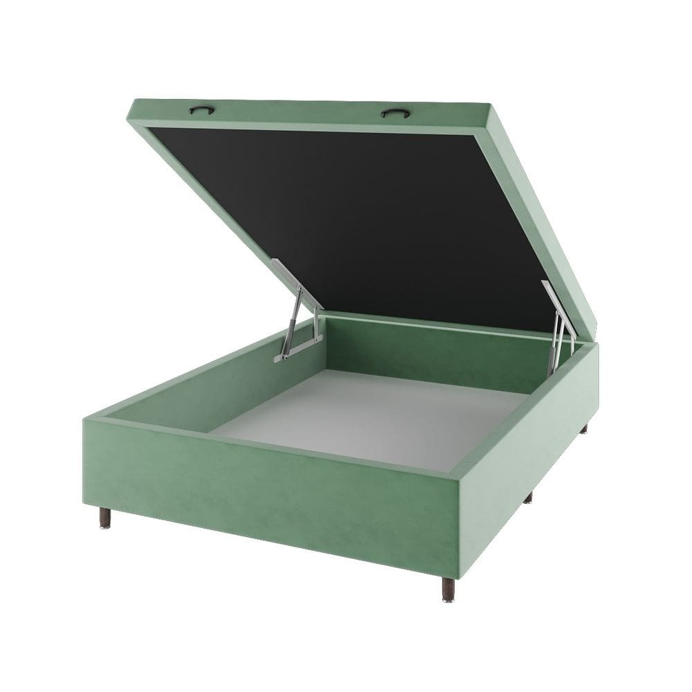 Base Box Bau Casal Cairo (43x138x188cm) Aqua - Casa Giulia