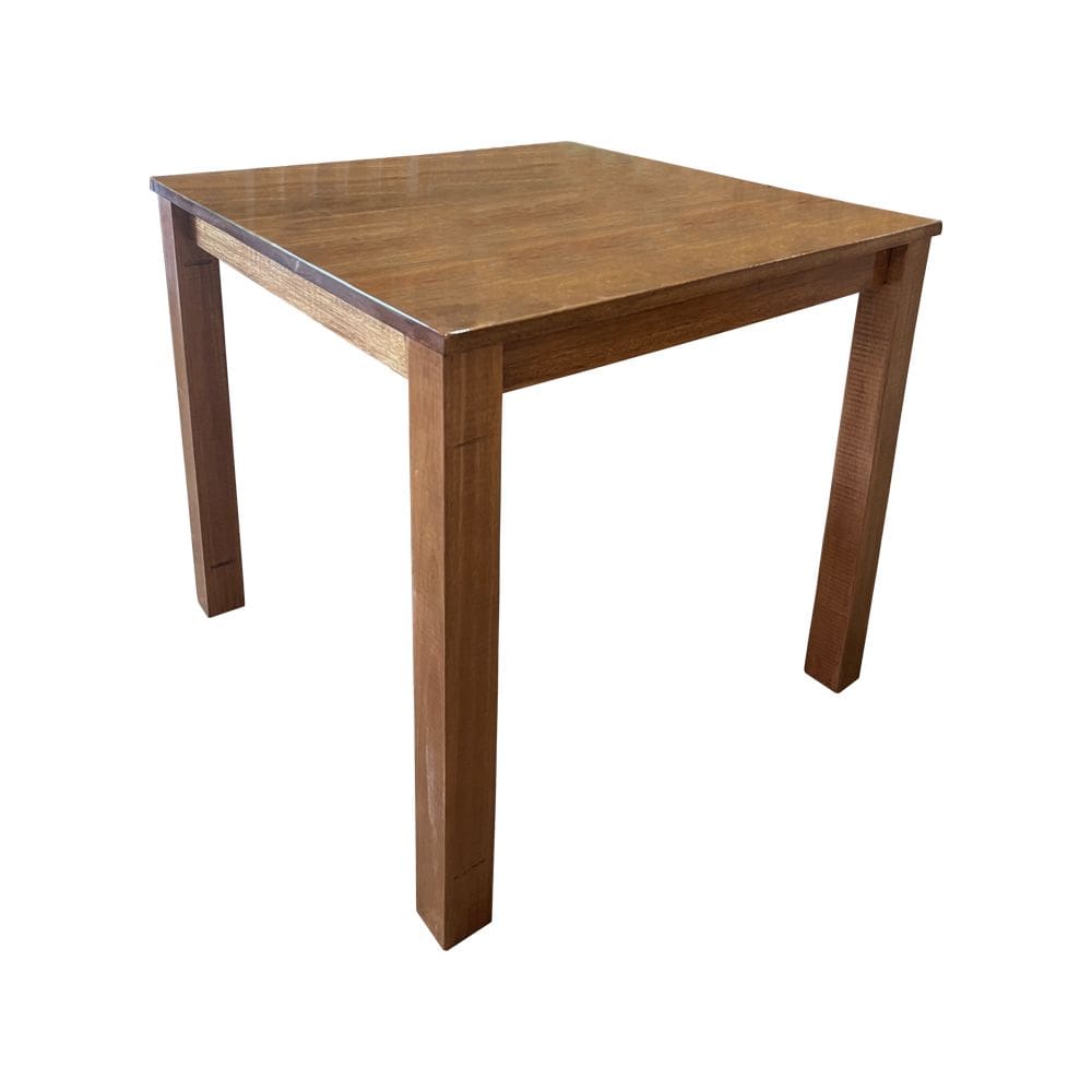Mesa de Jantar Resistente Madeira Maciça Bar Restaurante Roma 90x90cm Malbelc