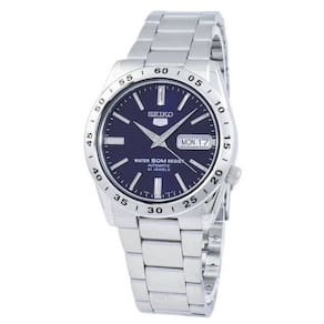 Relógio Seiko 5 automático SNKD99K1 para homens com mostrador azul