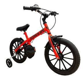 Bicicleta Bike Infantil Aro 16 Ravok Com Rodinhas 3 A 7 Anos Laranja
