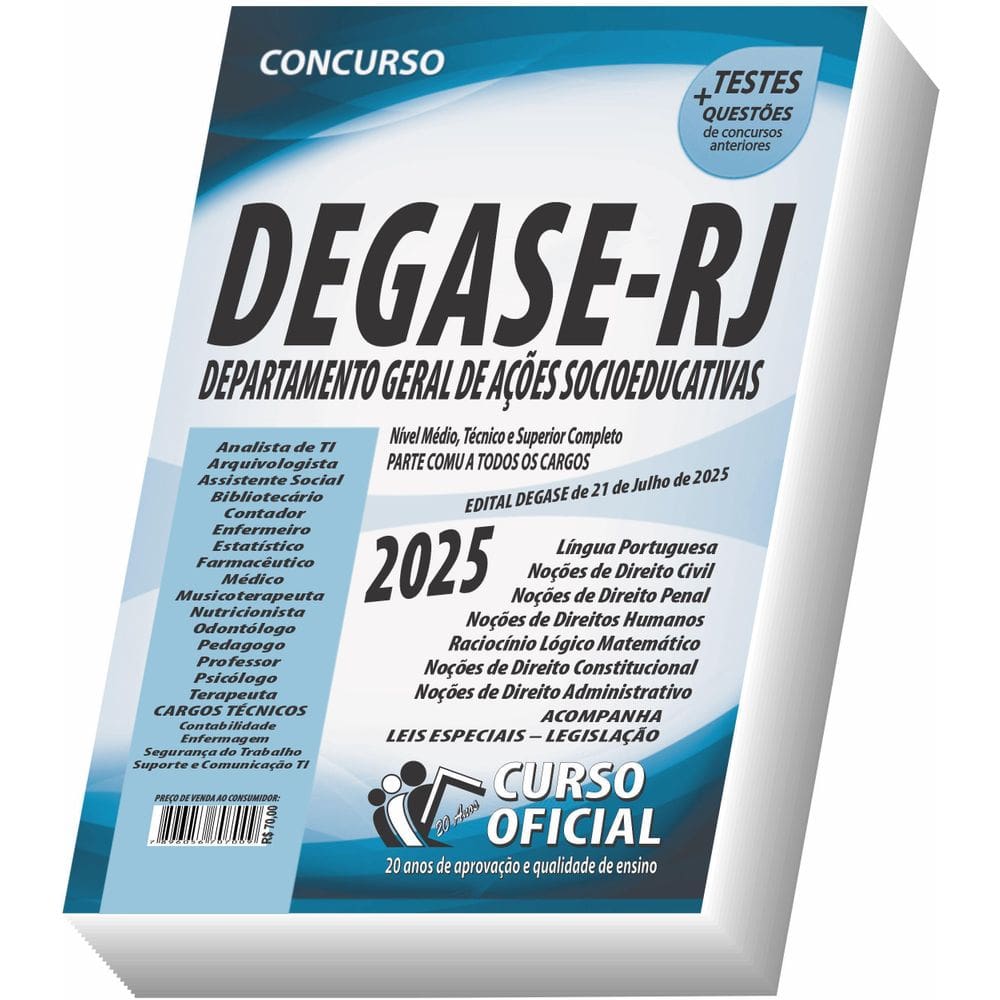 Apostila Degase Rj Médio Técnico E Superior Parte Comum