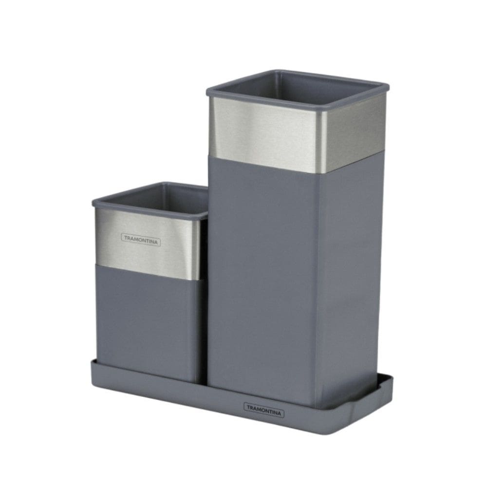 Organizador Multiuso Assimétrico em Aço Inox e Poliestireno Tramontina 61538/150