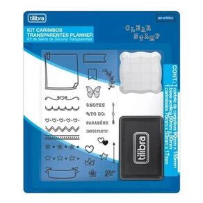 Kit Carimbos Planner Transparente - Tilibra