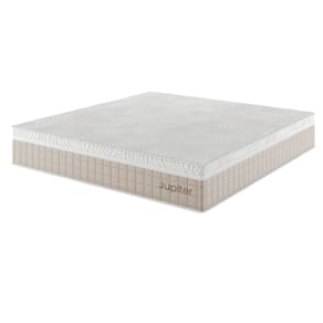 Colchão Massageador Mola Ensacada King Size 34x193x203cm Jupiter Rustico Palha - Casa Giulia