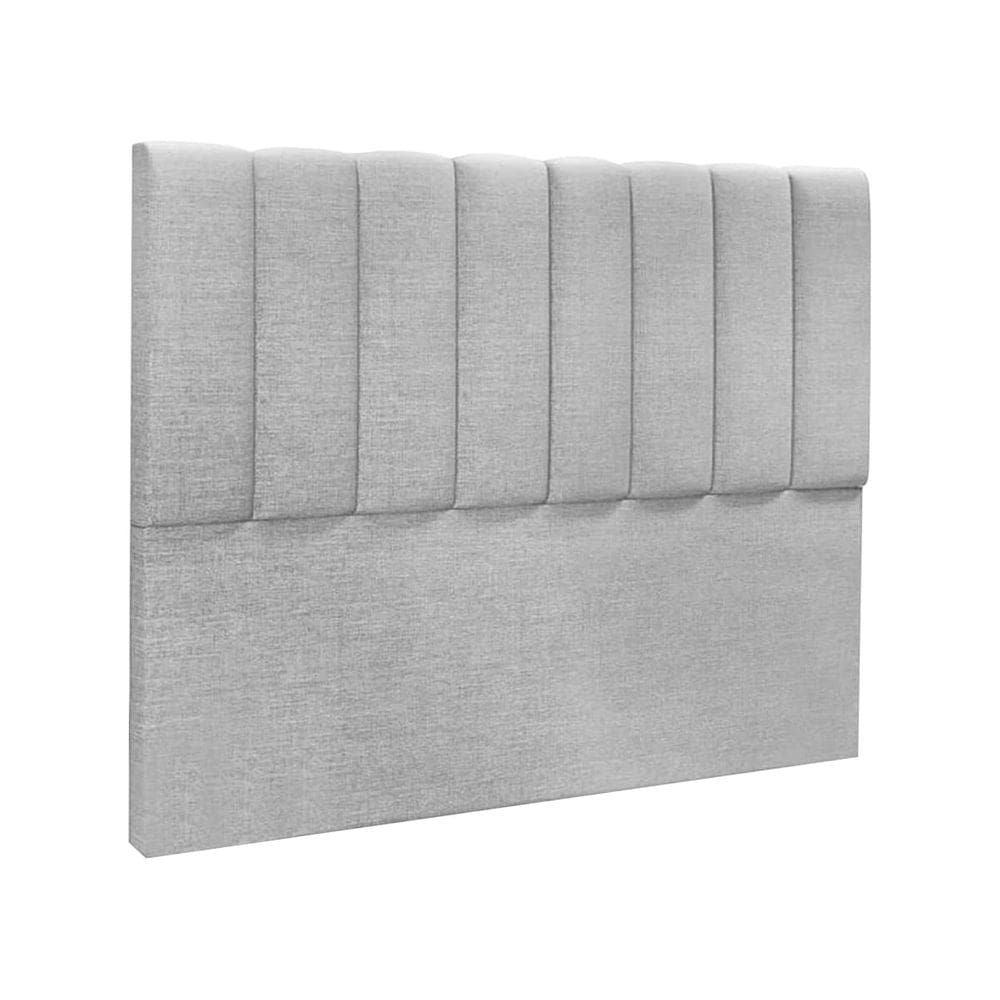 Cabeceira Cama de Solteiro Estofada 140 x 128 Veneza Linho Prata - ÉdeCasaMóveis