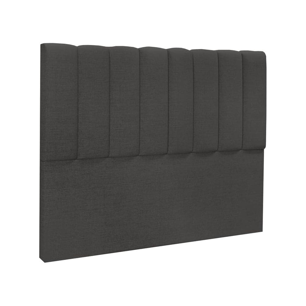Cabeceira Cama de Solteiro Estofada 140 x 128 Veneza Linho Marrom - ÉdeCasaMóveis