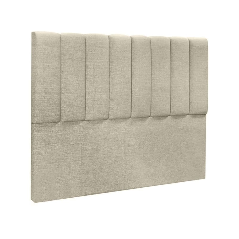 Cabeceira Cama de Solteiro Estofada 140 x 128 Veneza Linho Preto - ÉdeCasaMóveis