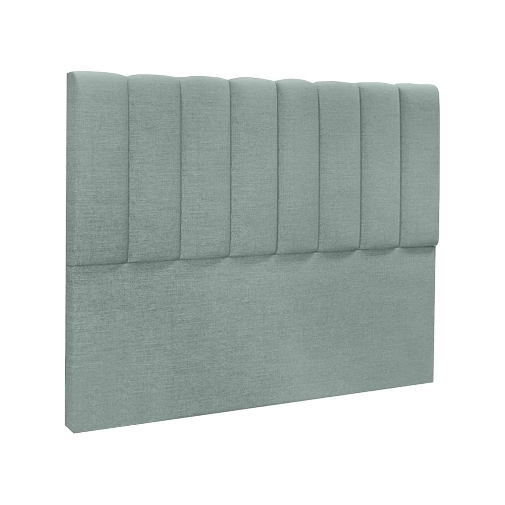 Cabeceira Cama de Solteiro Estofada 140 x 128 Veneza Linho Mescla - ÉdeCasaMóveis
