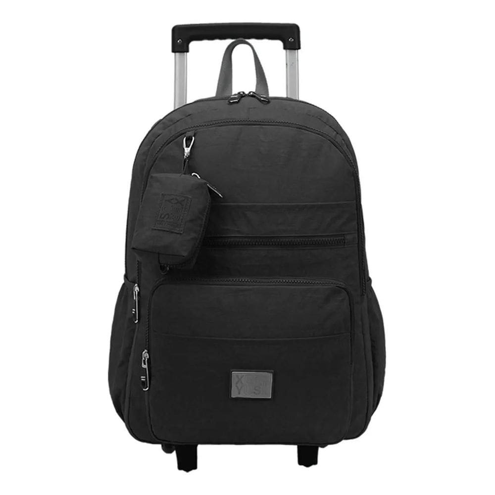 Mochila Carrinho Trendy Grande Escolar Rodinha Xeryus Preto