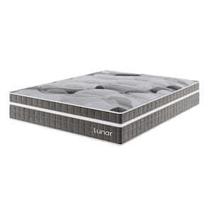 Colchão Mola Ensacada Queen Size 33x158x198cm Lunar Cinza - Casa Giulia