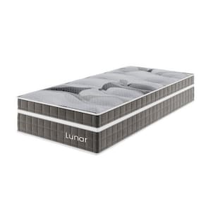 Colchão Mola Ensacada Solteiro 33x88x188cm Lunar Cinza - Casa Giulia