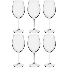 Jogo de 6 Taças para Vinho Branco de Cristal Ecológico Gastro 350ml - Bohemia