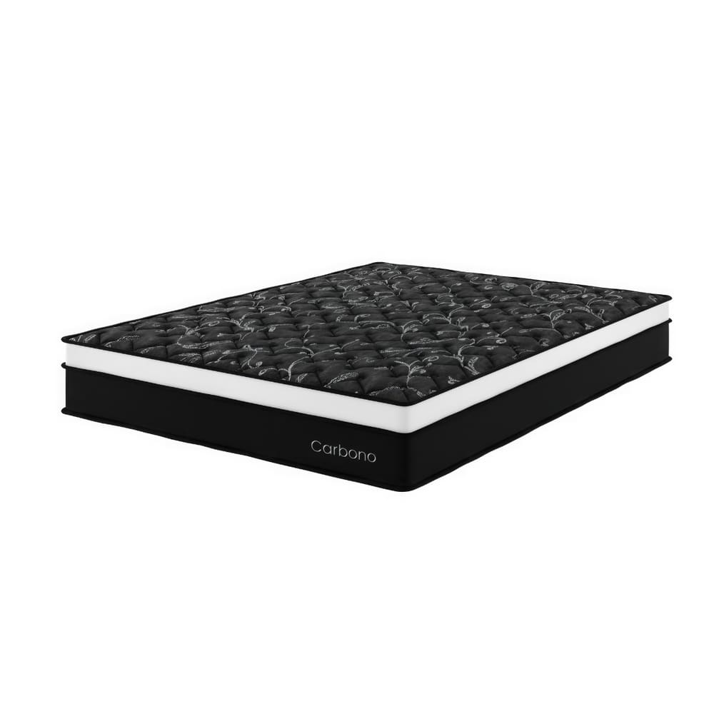 Colchão Mola Ensacada Casal 26x138x188cm Carbono Preto - Casa Giulia