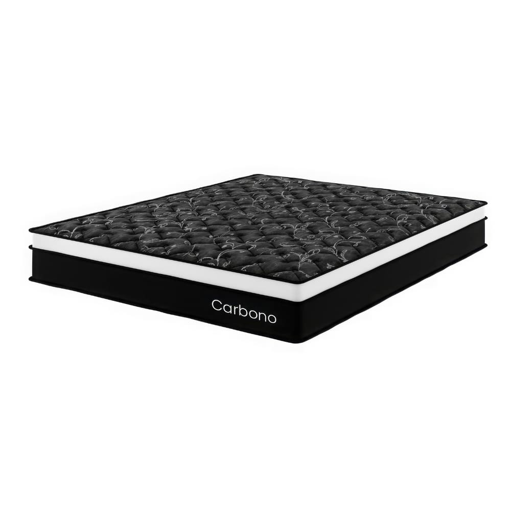 Colchão Mola Ensacada Queen Size 26x158x198cm Carbono Preto - Casa Giulia