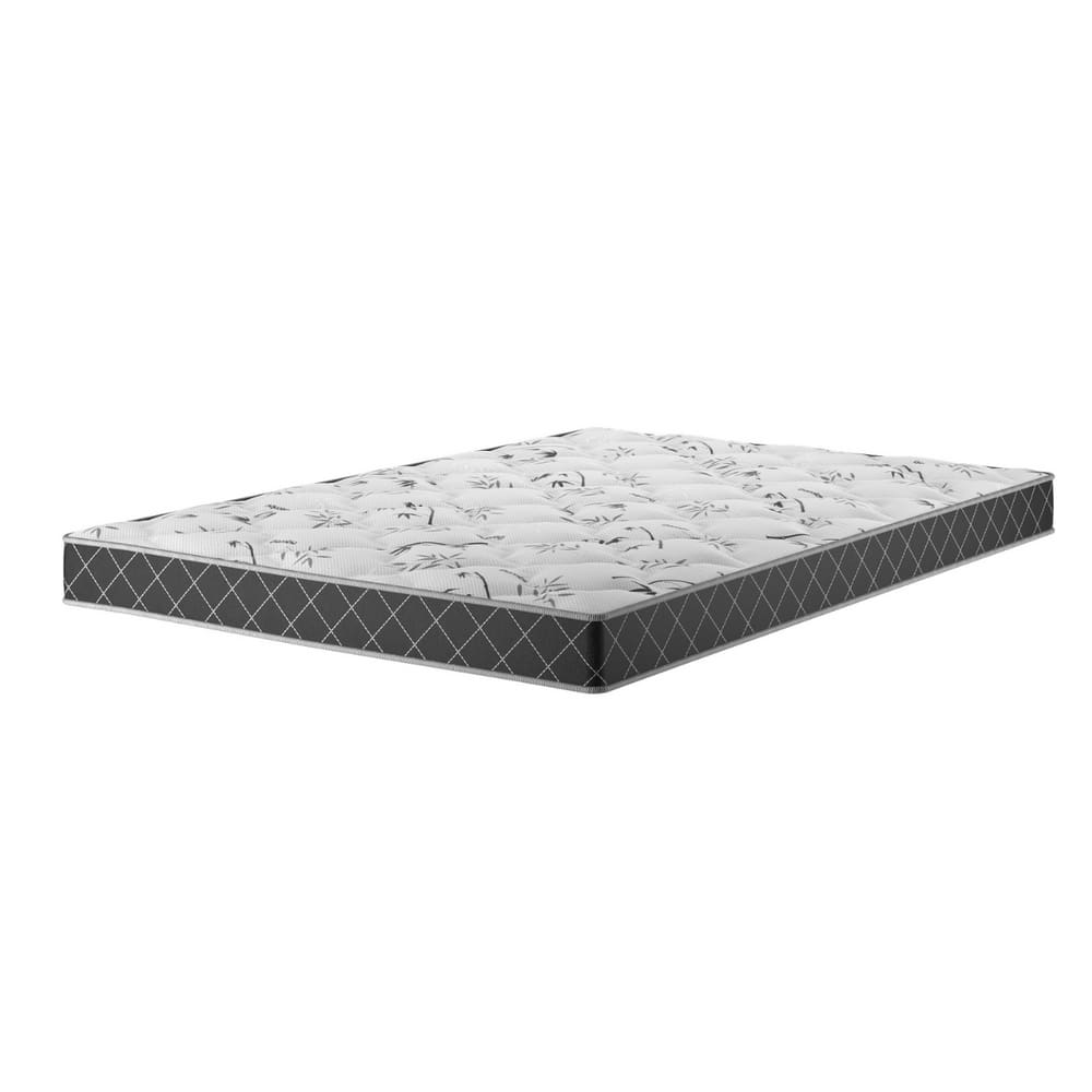 Colchão Espuma D33 Casal 14cm 1,88m 1,38m Double Face Sleep Xadrez Preto - Casa Giulia