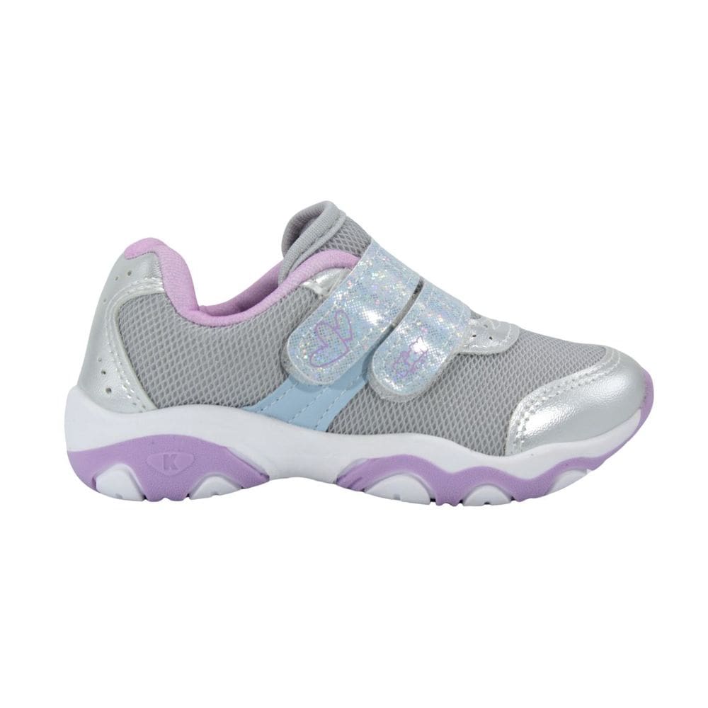 Tênis Infantil Kidy Play Prata/Lilás