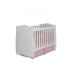 Berço - Mini Cama Infantil Conforto 2 Em 1 Branco - Permóbili Baby