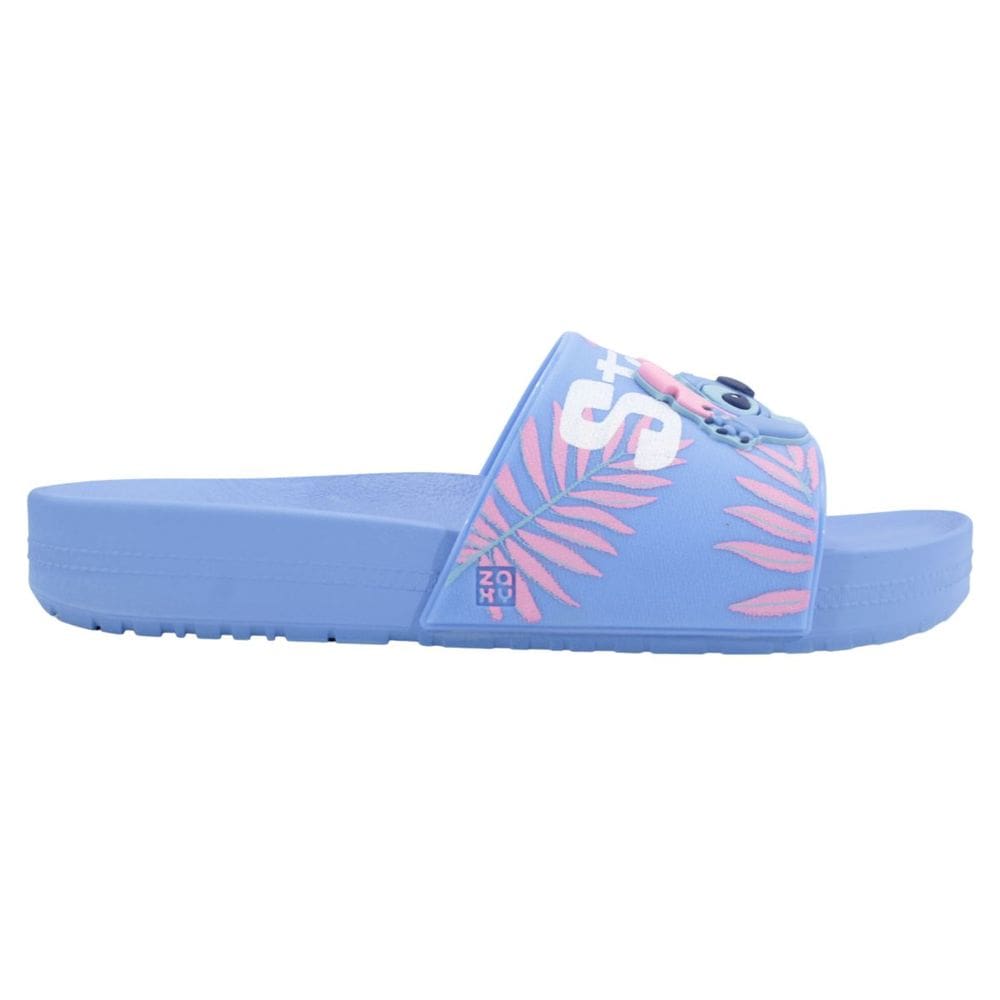 Chinelo Slide Zaxy Disney Azul Hortencia