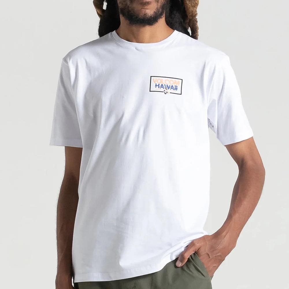 Camiseta Volcom Fuzer WT25 Masculina Branco