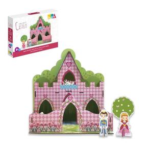 Quebra Cabeça Infantil 3d Castelo Princesas Brinquedo Mdf