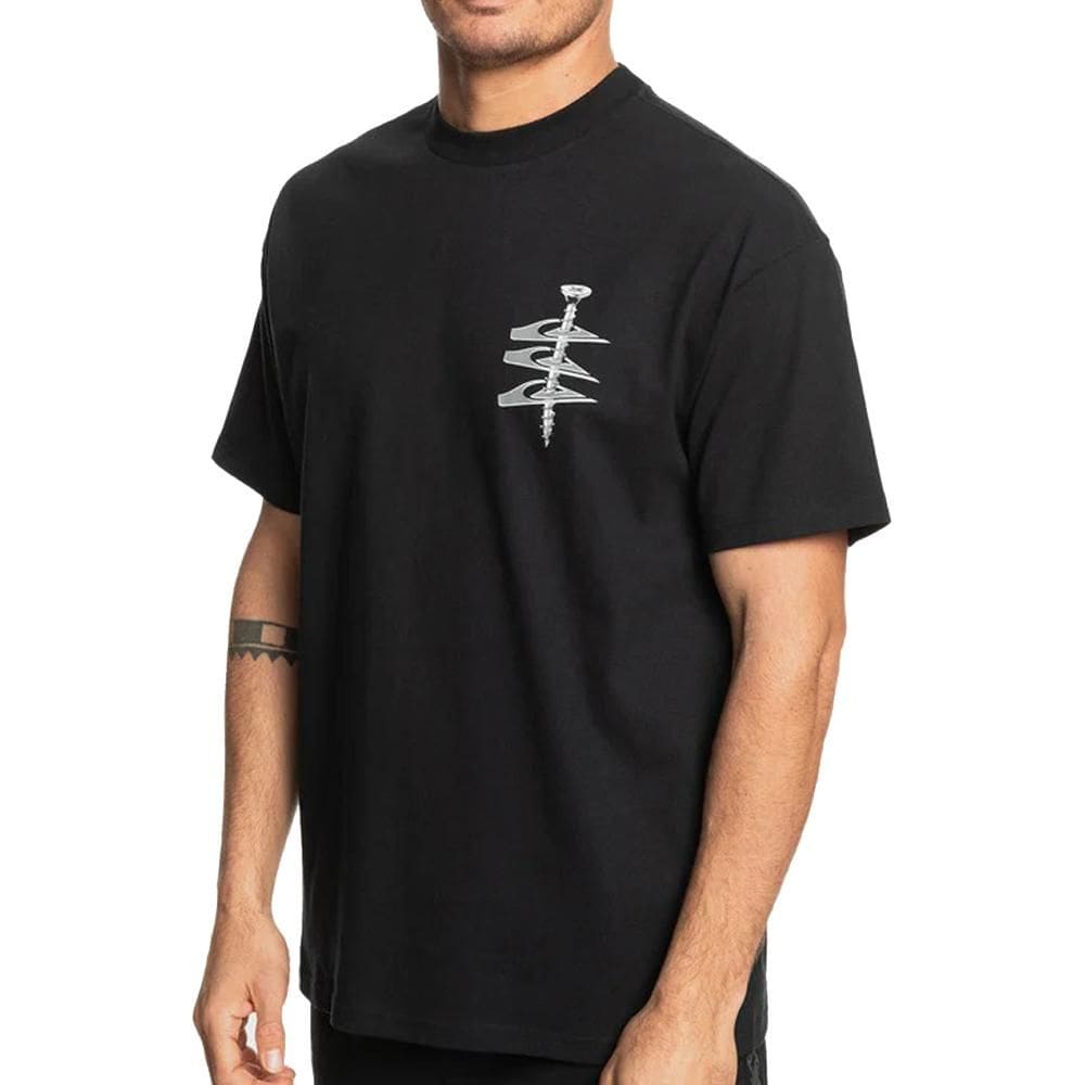 Camiseta Quiksilver Screw Loose WT25 Masculina Cinza Escuro