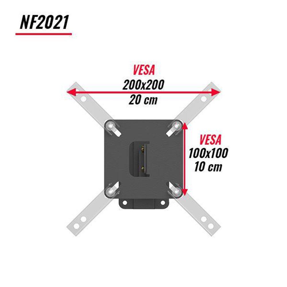 Suporte Tv Inclinável 10 Até 48 Led/Lcd/3D Multiforma-Nf2021