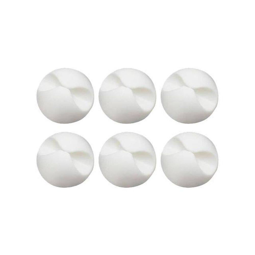 Organizador De Fios Cabos Adesivo Branco Mesa Celular 6 Un