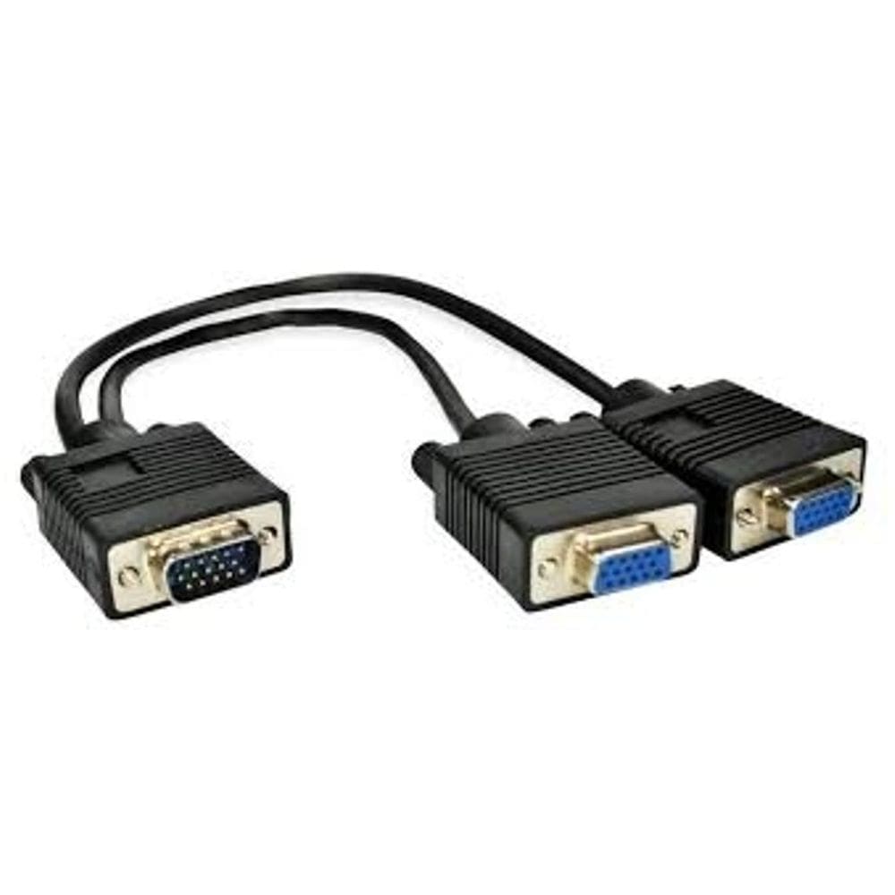 Cabo Vga Tipo Y Db15 Macho X 2 Db15 Femea 30Cm