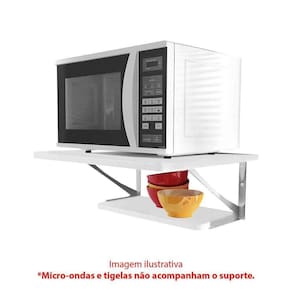 Suporte Microondas 2 Prateleiras Kit Z2-Uv-Br Multivisão