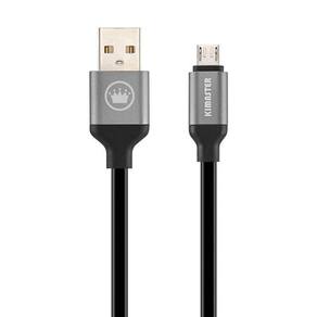 Cabo Micro Usb V8 Kimaster 1,5 Metros Cb518 -Preto