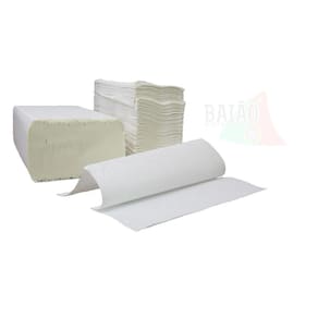 10.000 Papel Toalha Interfolha 100% Celulose 20X21 10Pct