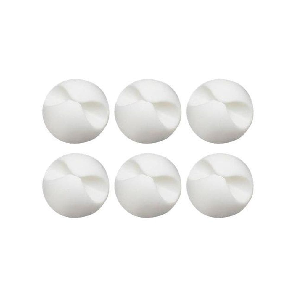 Organizador De Fios Cabos Adesivo Branco Mesa Celular 6 Un