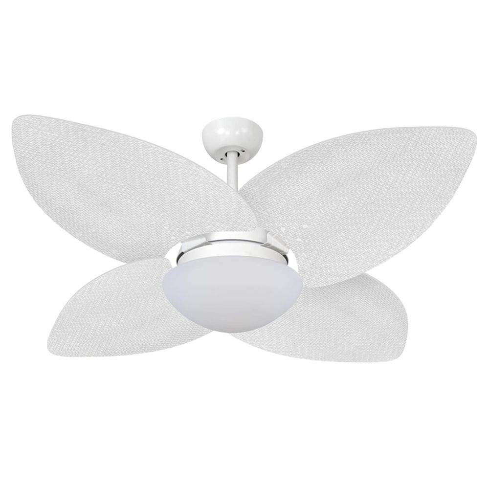 Ventilador De Teto Volare Dunamis Branco Vidro Palmae 110V