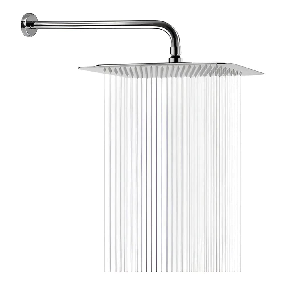 Chuveiro Ducha Solar Gás Fria Externa Piscina Quinta Slim Quadrado 20x20