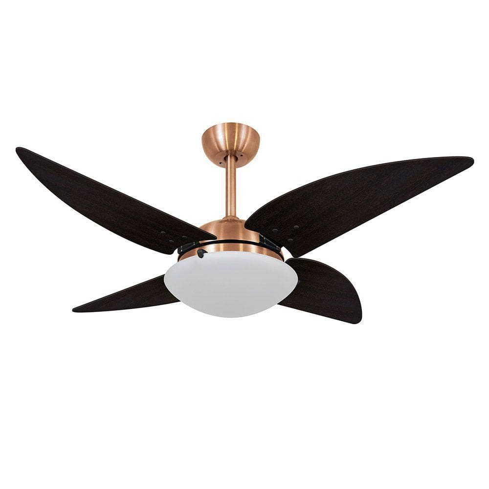 Ventilador De Teto Volare Cobre Vd300 Quad 4 Pás Tabaco 220V