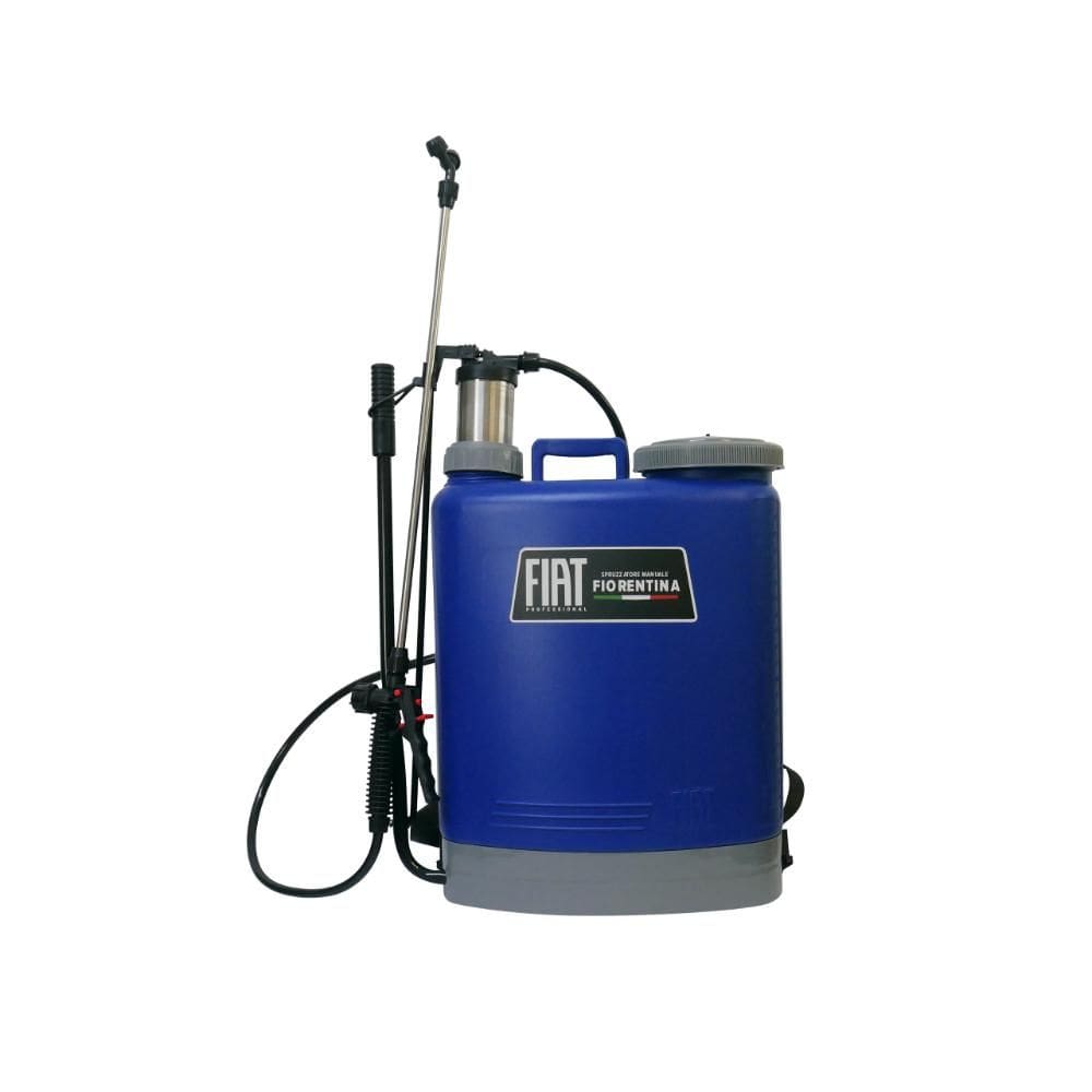 Pulverizador Costal 20 Litros Manual Pistão Aço Inox 43 PSI FIAT FIORENTINA Cor Azul