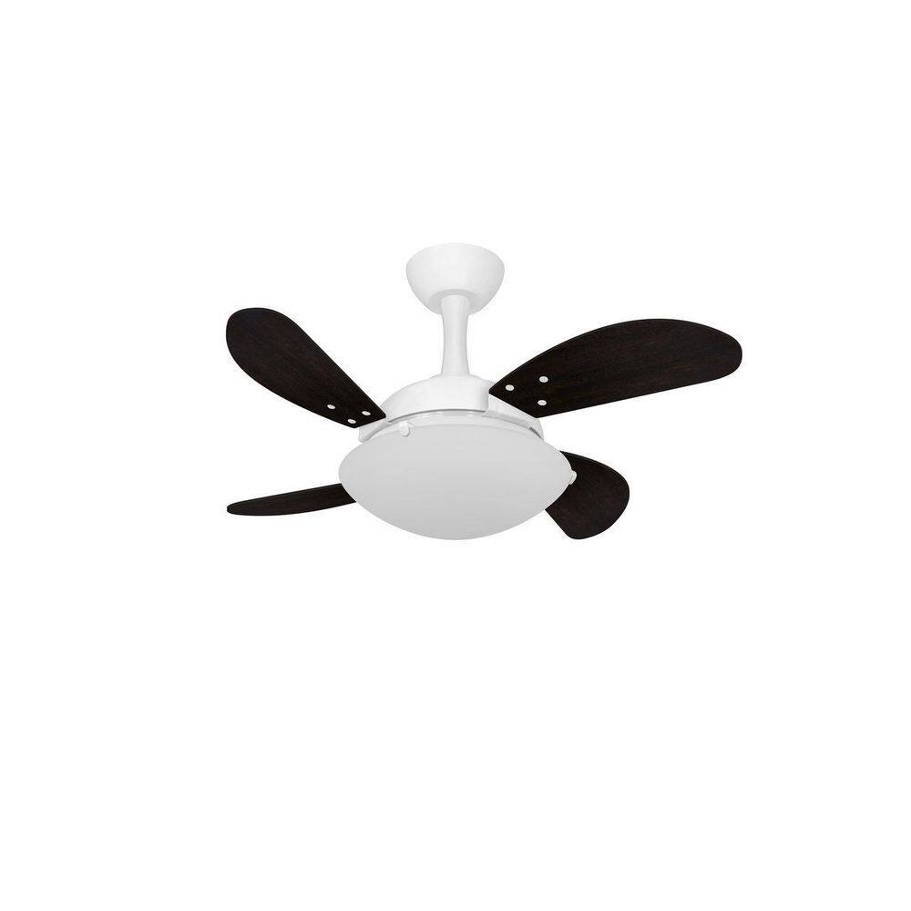 Ventilador Teto Silencioso Mini 4 Pás Tabaco Ventax 127V