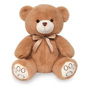 Ursinho Carinho Pelúcia Marrom 30cm Lavável Antialérgico Buba