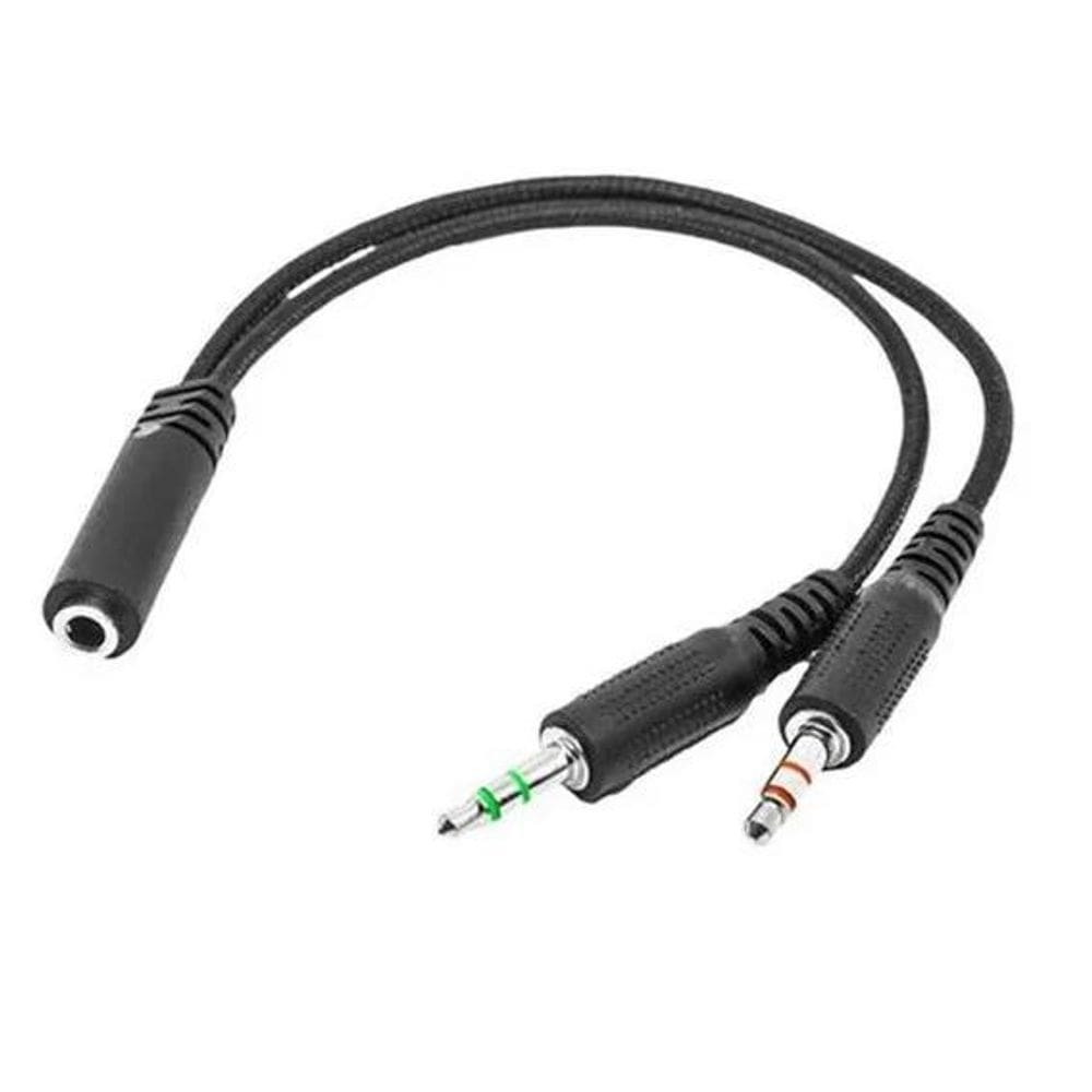Adaptador Cabo Audio P3 Unico P/ P2 Duplo Wi410 Multilaser