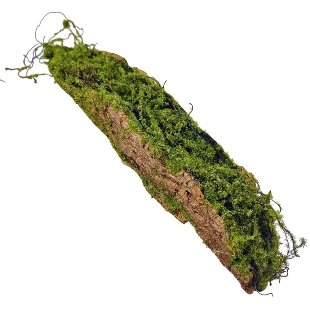 Tronco Decorativo Madeira e Musgo Artificial (48cm) SMO