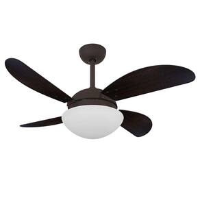 Ventilador Teto Volare Marrom Vd42 4Pás Tabaco 110V