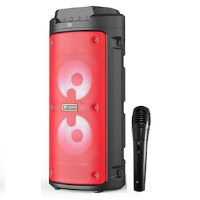 Caixa Alto Falante Som Portátil Bluetooth Fm Aux C/Microfone
