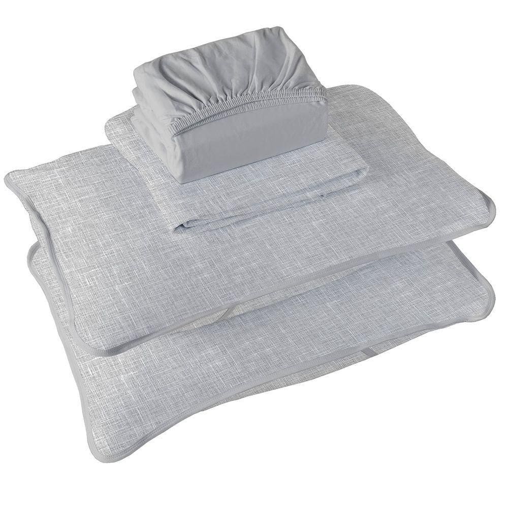 Jogo De Cama Tecebem Casal Malha 100% Algodão Estampado Brian 4 Pçs Premium Cinza