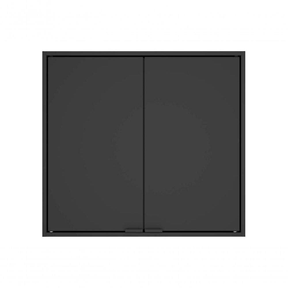 Armário Aéreo Multiúso Itatiaia Smart - 2 Portas - Preto Matte