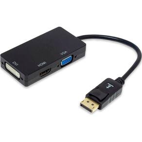 Conversor 3 Em 1 Displayport Macho Hdmi Dvi Vga Cabo Fêmea