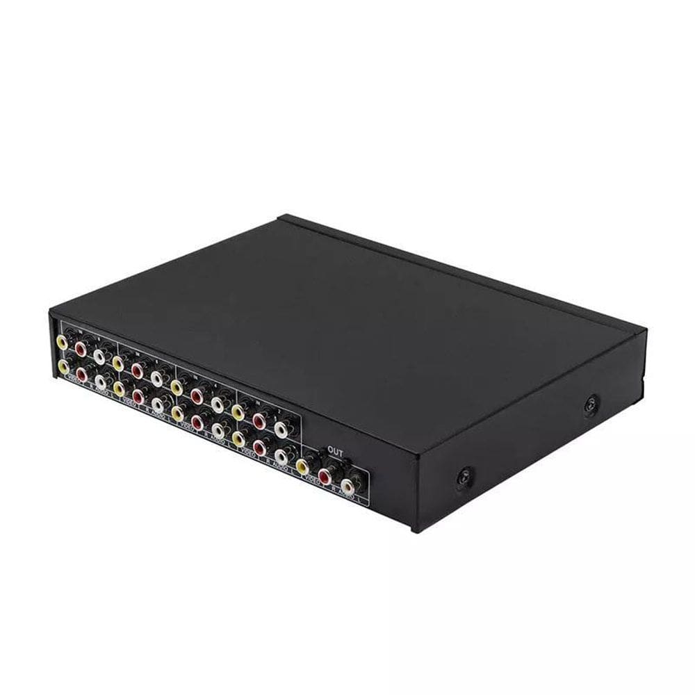 Distribuidor De Sinal Av Splitter 1X8 Para Bar Restaurante