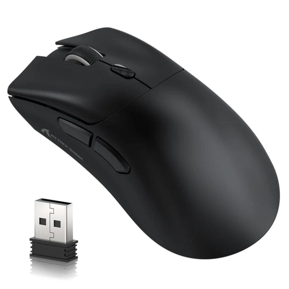 Mouse Gamer Attack Shark Bluetooth R1, 18000 DPI, COR: PRETO
