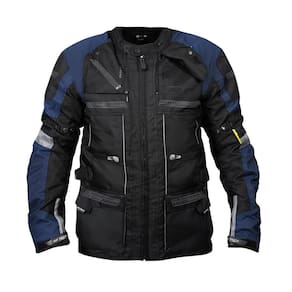 Jaqueta Gp Tech Explorer Adv C/ Proteções Preto/Azul